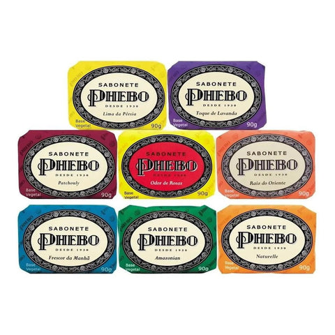 Caixa Sabonete de Glicerina Phebo Amarelo - Com 8 Unidades de 90g