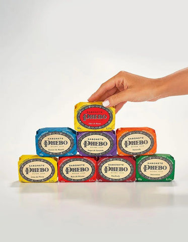 Caixa Sabonete de Glicerina Phebo Amarelo - Com 8 Unidades de 90g