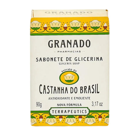 Sabonete de Glicerina Granado Terrapeutics Castanha-Do-Brasil, Barra Com 90G