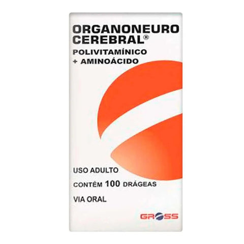 Organoneuro Cerebral 100mg + 100mg + 25mg + 10mg + 5mcg - 100 Unidades - Comprimido