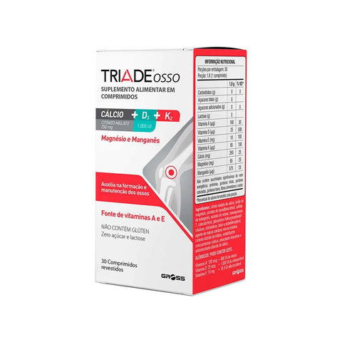 Triade Mais Osso  30 Unidades - Comprimido