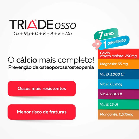 Triade Mais Osso  30 Unidades - Comprimido