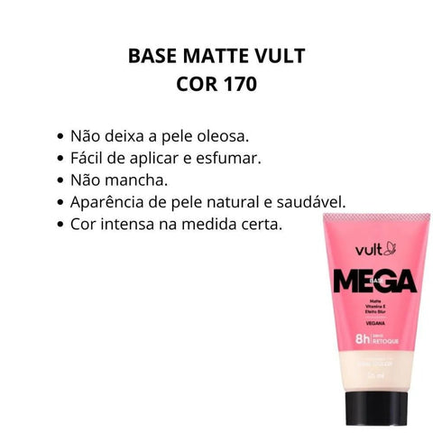 Base Matte Vult Mega Cor 170 26 Ml