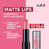 Batom Matte Lips Marrom Chocolate 3,8g - Vult