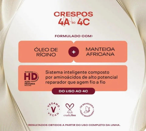 Shampoo Vult Cabelos Crespos 4a A 4c 350ml