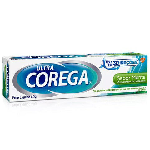 Creme Fixador de Dentadura Corega Ultra Menta, 1 Unidade Com 19G