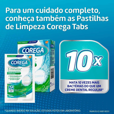 Creme Fixador de Dentadura Corega Ultra Menta, 1 Unidade Com 19G