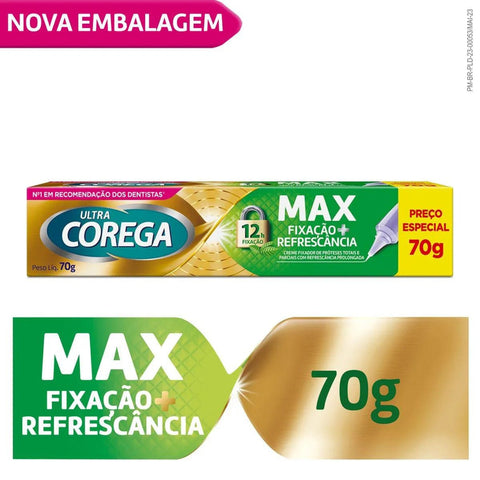 Creme Fixador de Dentadura Corega Ultra Menta,70G