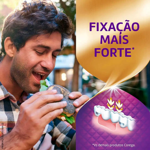 Creme Fixador de Dentadura Corega Ultra Sem Sabor, 2 Unidades Com 68G Cada + 60% de Desconto Na 2ª Unidade