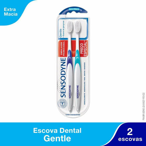 Escova de Dente Sensodyne Gentle 1 Unidade + 50% de Desconto Na 2º Unidade