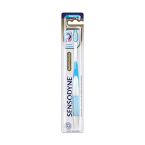 Escova de Dente Sensodyne Multi Proteção Macia, Branca Com 1 Unidade