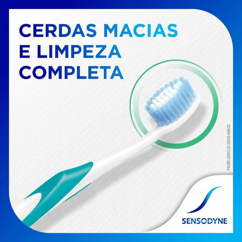 Escova de Dente Sensodyne Multi Proteção Macia, Branca Com 1 Unidade