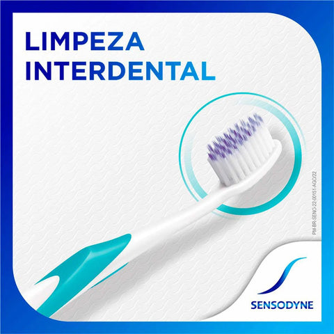 Kit Escova de Dente Sensodyne Limpeza Profunda Extra Macia 2 Unidades