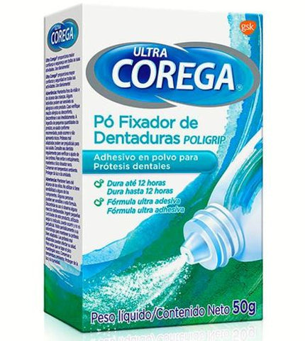 Pó Fixador de Dentadura Corega Ultra 50G
