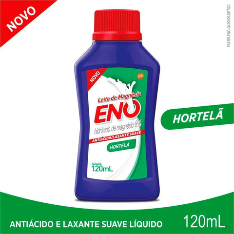 Leite de Magnésia Eno Hortelã - 120 mL - Solução