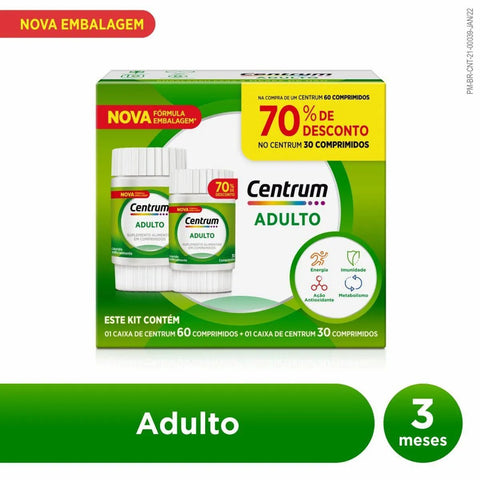 Polivitamínico Centrum 90 Unidades - Comprimido