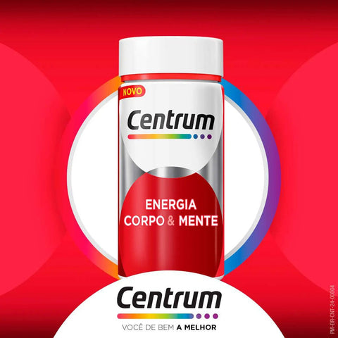 Polivitamínico Centrum Energia Corpo & Mente 60 Unidades - Comprimido