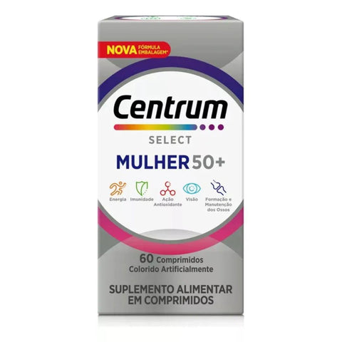 Polivitamínico Centrum Select Mulher 50+ 60 Unidades - Comprimido