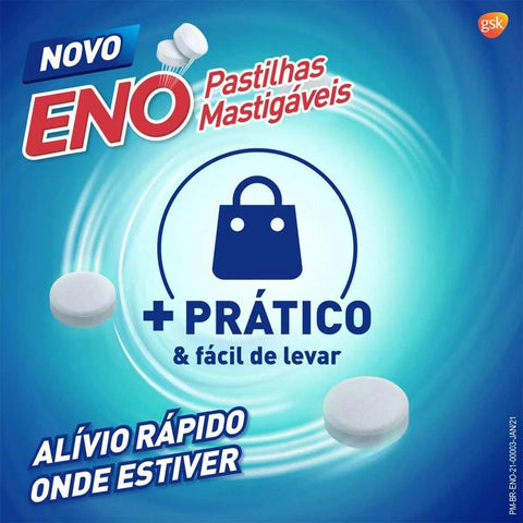Sal de Frutas Eno Menta - 4 Unidades - Pastilha Mastigável