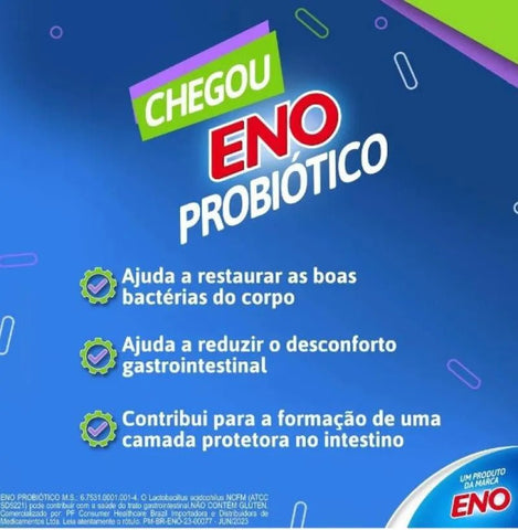 Suplemento Alimentar Eno Probiótico 30 Unidades - Comprimido