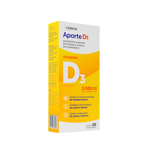 Aporte D3 2.000UI - 30 Unidades - Comprimido