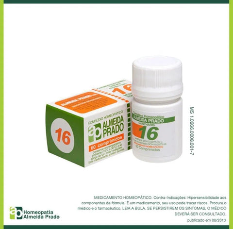 Complexo Homeopático Almeida Prado 16 - 60 Unidades - Comprimido