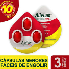 Alivium  400mg - 3 Unidades - Cápsula