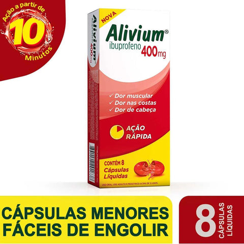 Alivium 400mg - 8 Unidades - Cápsula