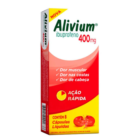 Alivium 400mg - 8 Unidades - Cápsula