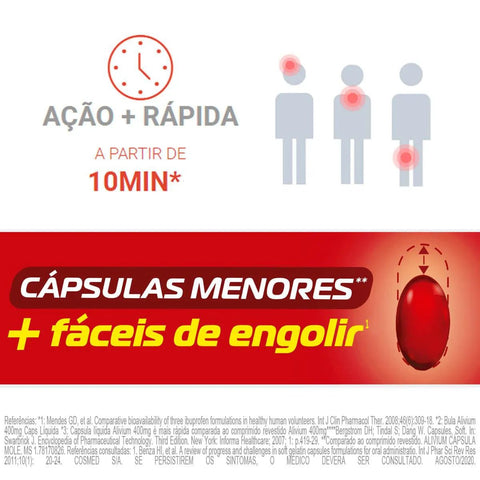 Alivium 400mg - 8 Unidades - Cápsula