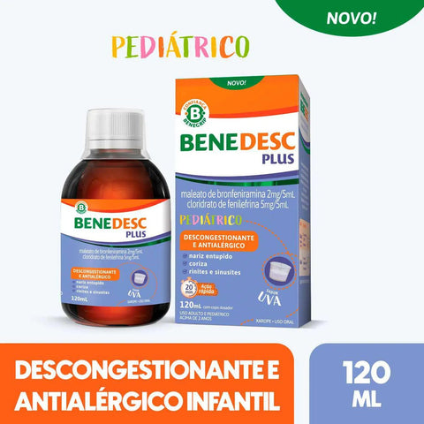 Benedesc Plus  2mg + 5mg - 120 mL - Xarope