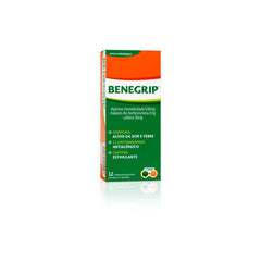 Benegrip 500mg + 30mg + 2mg - 12 Unidades - Comprimido