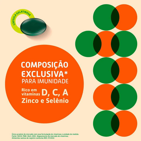 Benegrip Imuno 100UI + 500mg + 500ng + 5mg + 75ng - 60 Unidades - Cápsula