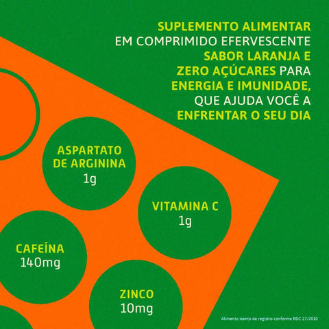 Benegrip Imuno Energy 1g + 10mg + 140mg + 1g - 10 Unidades - Efervescente