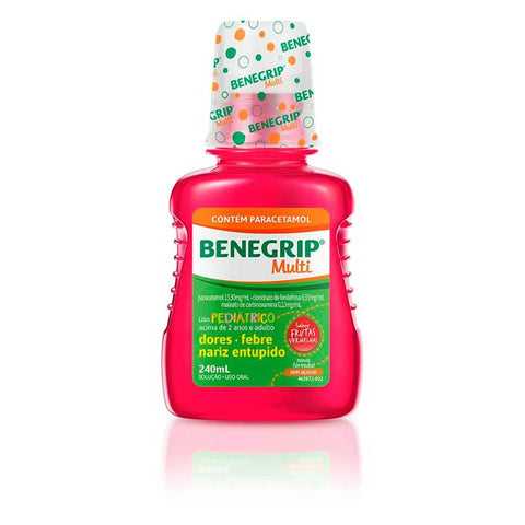 Benegrip Multi 13,30mg/mL + 0,33mg/mL + 0,13mg/mL - 240 mL - Solução