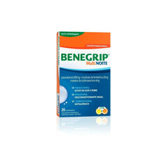 Benegrip Multi Noite 800mg + 20mg + 4mg - 12 Unidades - Comprimido
