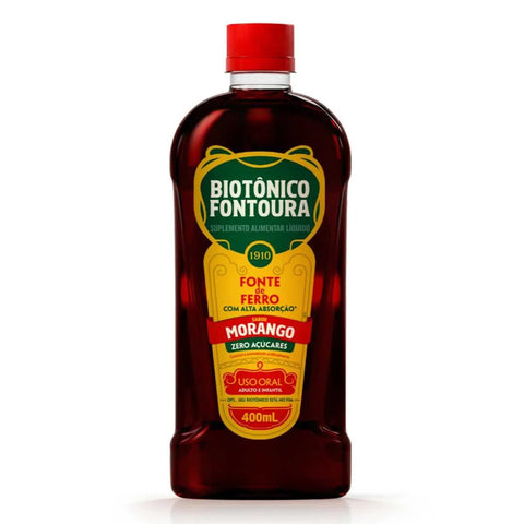 Biotônico Fontoura Morango - 400 mL - Solução