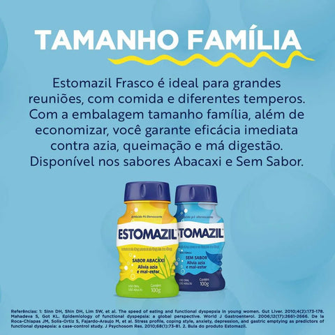 Estomazil 100 g - Pó Efervescente - Sabor Abacaxi