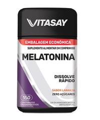 Melatonina Vitasay (Hypera) 150 Unidades - Comprimido - Sabor Laranja