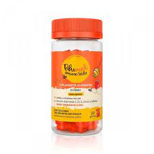 Polivitamínico Blumel Imune Kids 30 Unidades - Goma - Sabor Morango e Mel