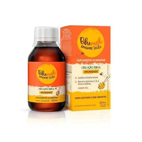 Polivitamínico Blumel Imune Kids 60 mL - Solução - Sabor Mel