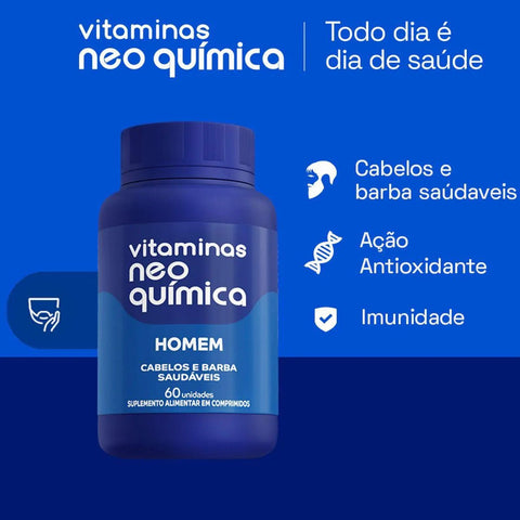 Polivitamínico Neoquimica Homem 60 Unidades - Comprimido