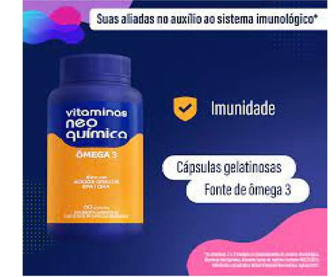Polivitamínico Neoquimica Ômega 3 60 Unidades - Cápsula