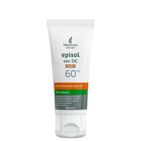 Protetor Solar Facial Episol Sec OC Médio - FPS 60 - 60 mL
