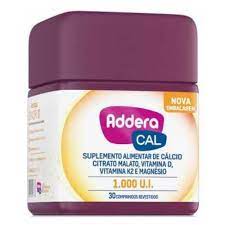 Suplemento Alimentar Addera Cal  1000UI - 30 Unidades - Comprimido