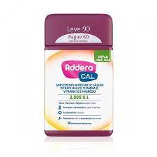 Suplemento Alimentar Addera Cal  2000UI - 90 Unidades - Comprimido