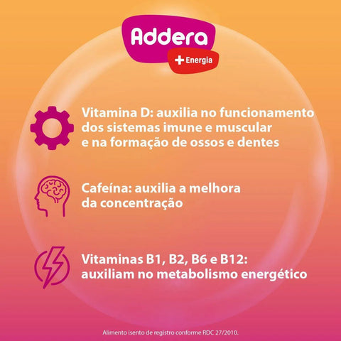Suplemento Alimentar Addera + Energia 1000UI - 90 Unidades - Comprimido