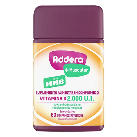 Suplemento Alimentar Addera + Muscular 2000UI - 60 Unidades - Comprimido