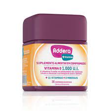 Suplemento Alimentar Addera + Vitaminas 1000UI - 30 Unidades - Comprimido