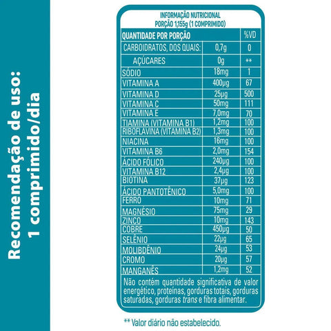 Suplemento Alimentar Addera + Vitaminas 1000UI - 30 Unidades - Comprimido